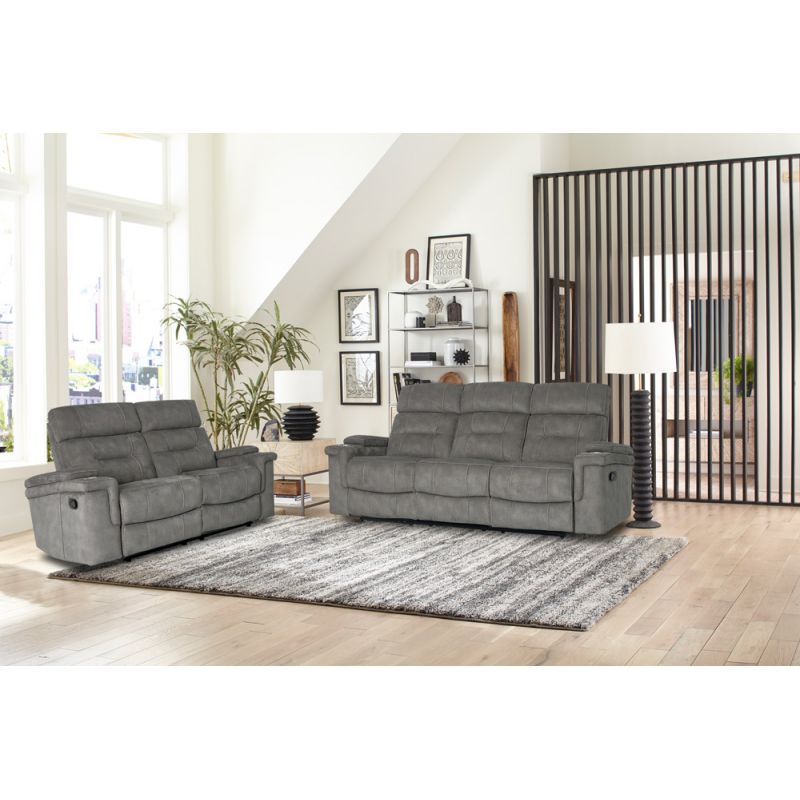 Parker House - Diesel Manual - Cobra Grey Manual Reclining Sofa Loveseat and Recliner - MDIE-321-CGR_CLOSEOUT