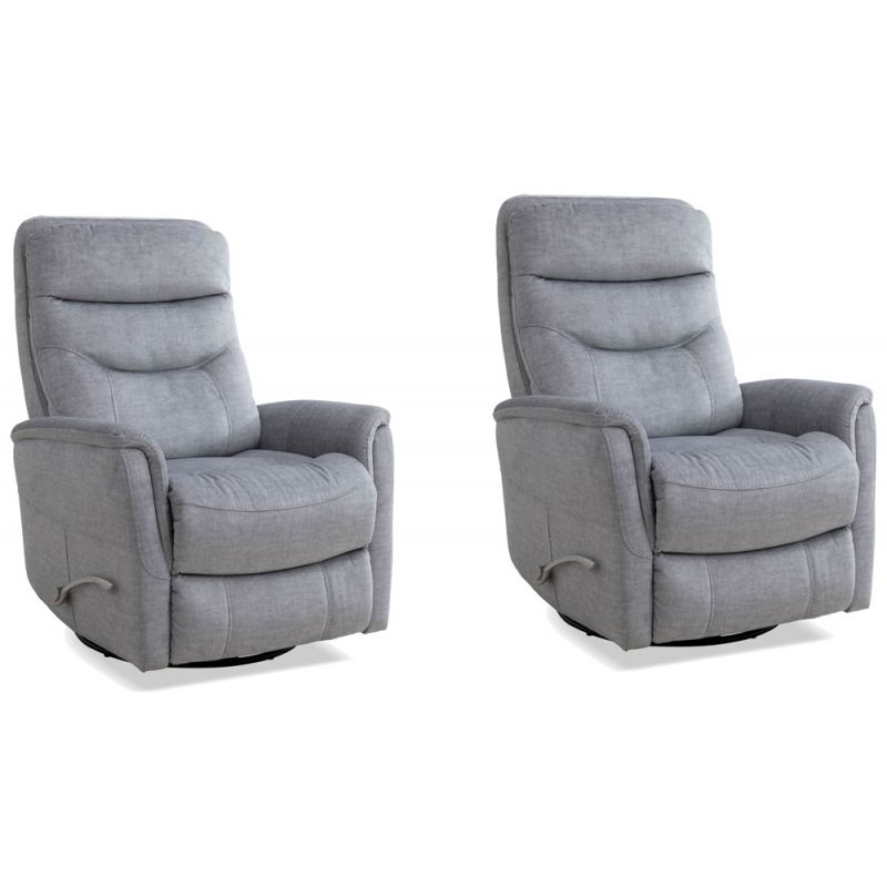 Parker House -  Gemini - Capri Silver Swivel Glider Recliner (Set of 2) - MGEM#812GS-2-CSI