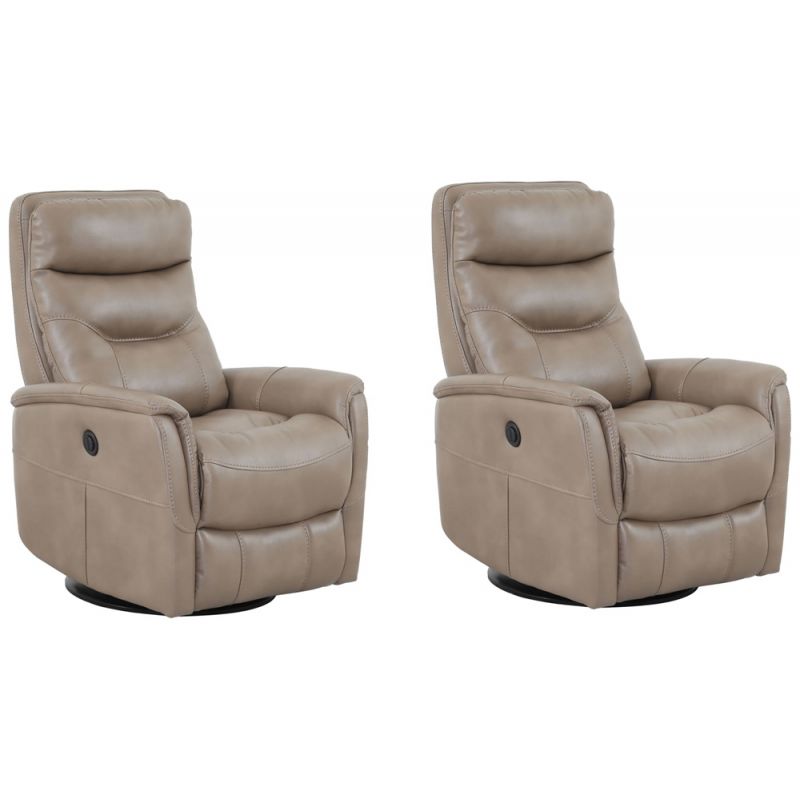 Parker House -  Gemini - Linen Power Swivel Glider Recliner (Set of 2) - MGEM#812GSPB-2-LIN