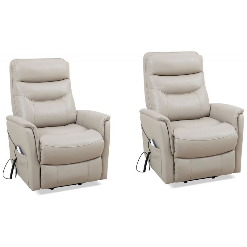 Parker House -  Gemini - Softy Ivory Power Lift Recliner with Articulating Headrest (Set of 2) - MGEM#812LIFT-2-SFIV