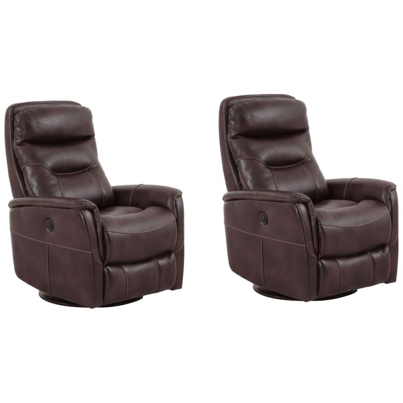 Parker House -  Gemini - Truffle Power Swivel Glider Recliner (Set of 2) - MGEM#812GSPB-2-TRU