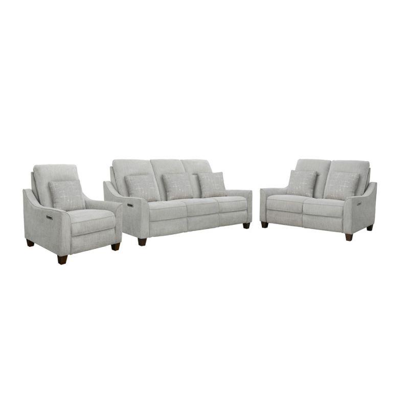 Parker House -  Madison - Pisces Muslin - Powered By Freemotion Power Reclining Sofa Loveseat and Recliner - MMAD-321PH-P25-PMU