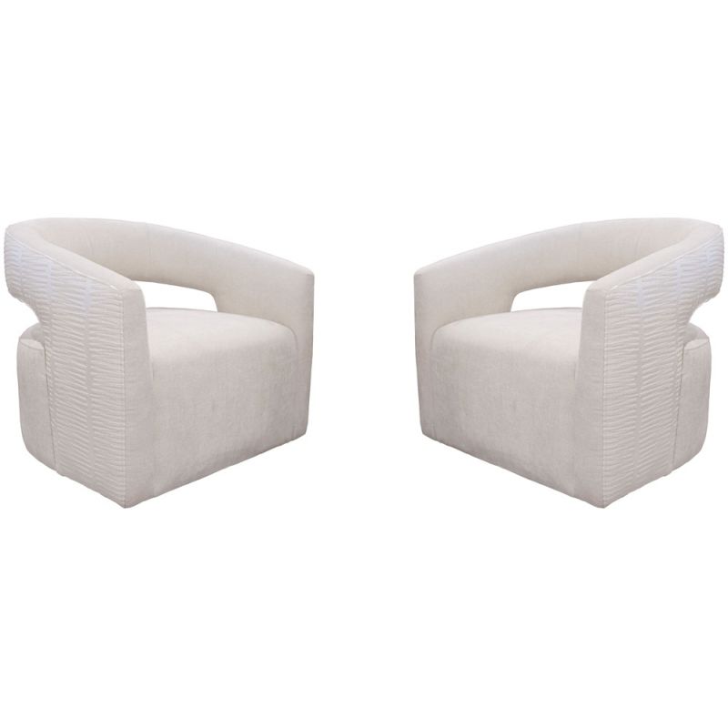 Parker House -  Orbit - Elise Natural Open Back Accent Chair (Set of 2) - SORB#912-2-ELNT