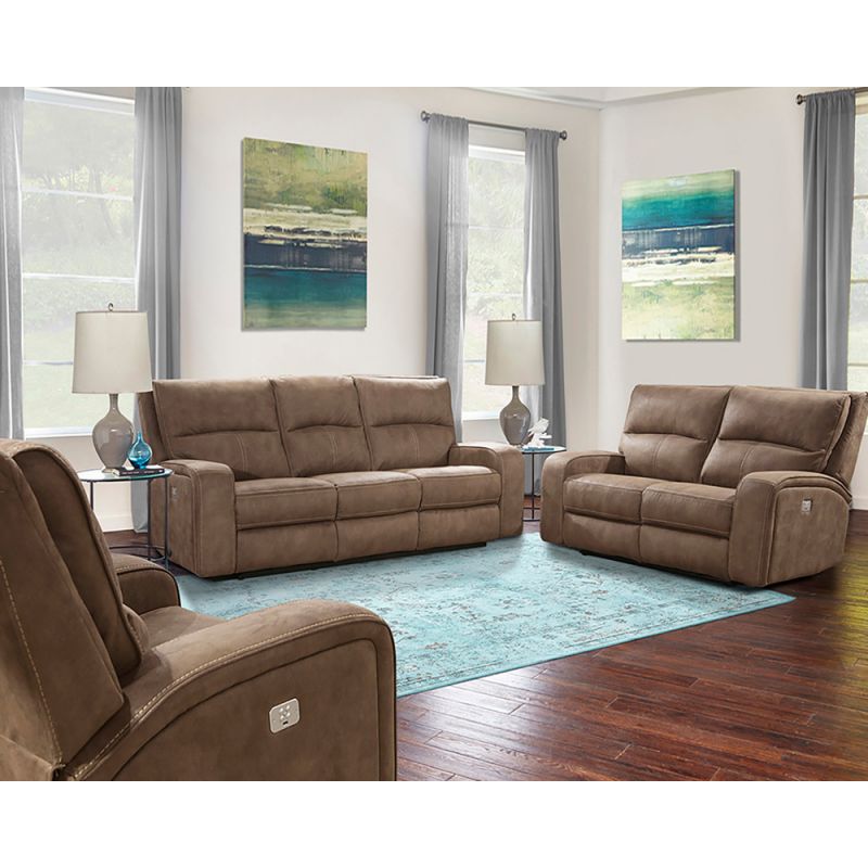 Parker House - Polaris - Kahlua Power Reclining Sofa Loveseat and Recliner - MPOL-321PH-KA