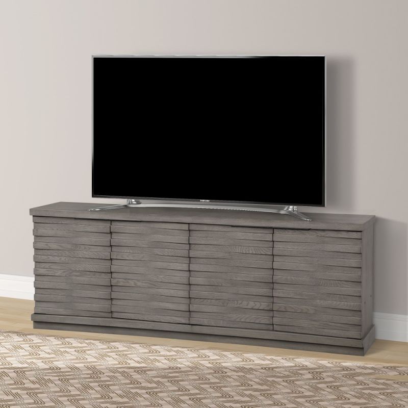 Parker House - Pure Modern 76 in. Angled Door TV Console - PUR76A