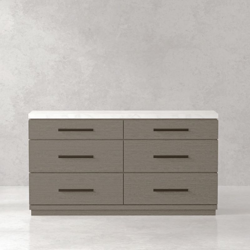 Parker House - Pure Modern Bedroom 6 Drawer Dresser - BPUR#21706