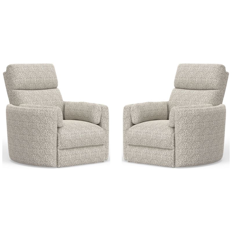 Parker House -  Radius - Tatum River Rock Power Swivel Glider Recliner (Set of 2) - MRAD#812GSP-2-TARR