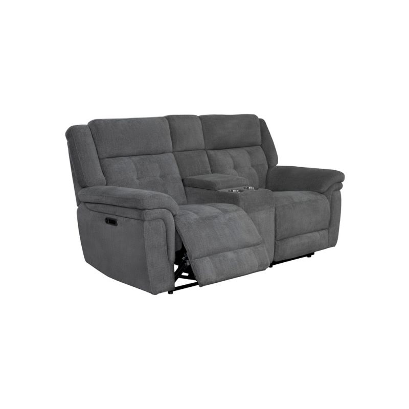 Parker House -  Richland - Bristol Grey Power Console Loveseat - MRIC#822CPH-BRGR