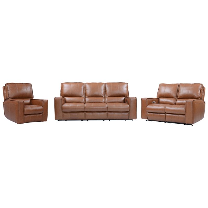 Parker House -  Rockford - Verona Saddle Power Reclining Sofa Loveseat and Recliner - MROC-321PH-VSA