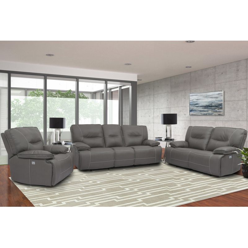 Parker House - Spartacus - Haze Power Reclining Sofa Loveseat and Recliner - MSPA-321PH-HAZ