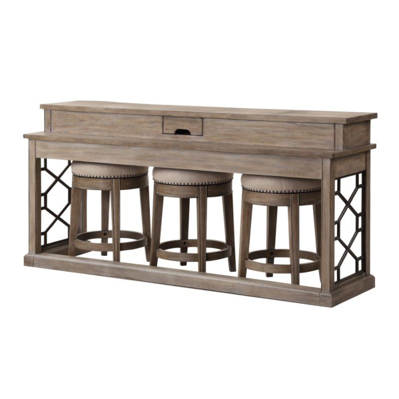 Parker House - Sundance Everywhere Console with 3 Stools in Sandstone - SUN09-4-SS