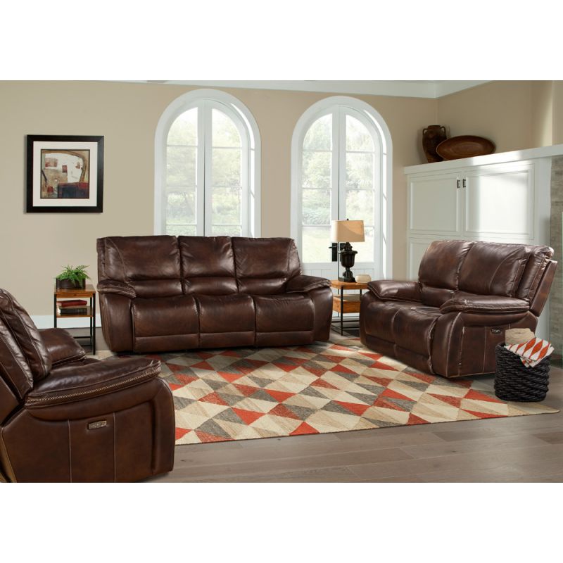 Parker House - Vail - Burnt Sienna Power Reclining Sofa Loveseat and Recliner - MVAI-321PH-BUR