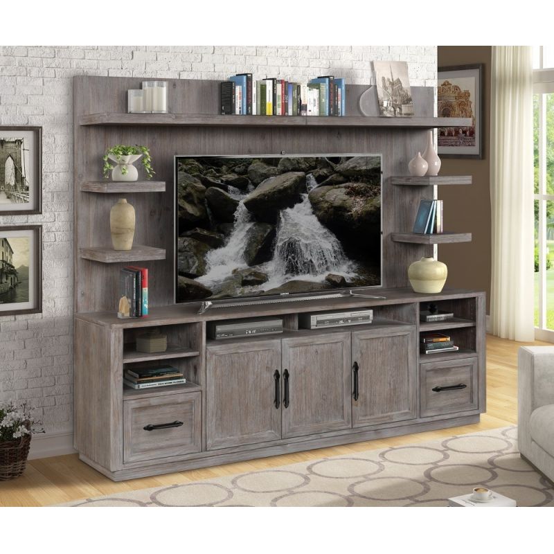 Parker House - Vector TV Console with Hutch - VEC89-2_CLOSEOUT