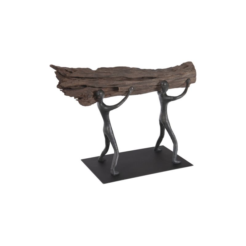 Phillips Collection - Atlas Tabletop Sculpture, Log Lift, With Base - TH100851
