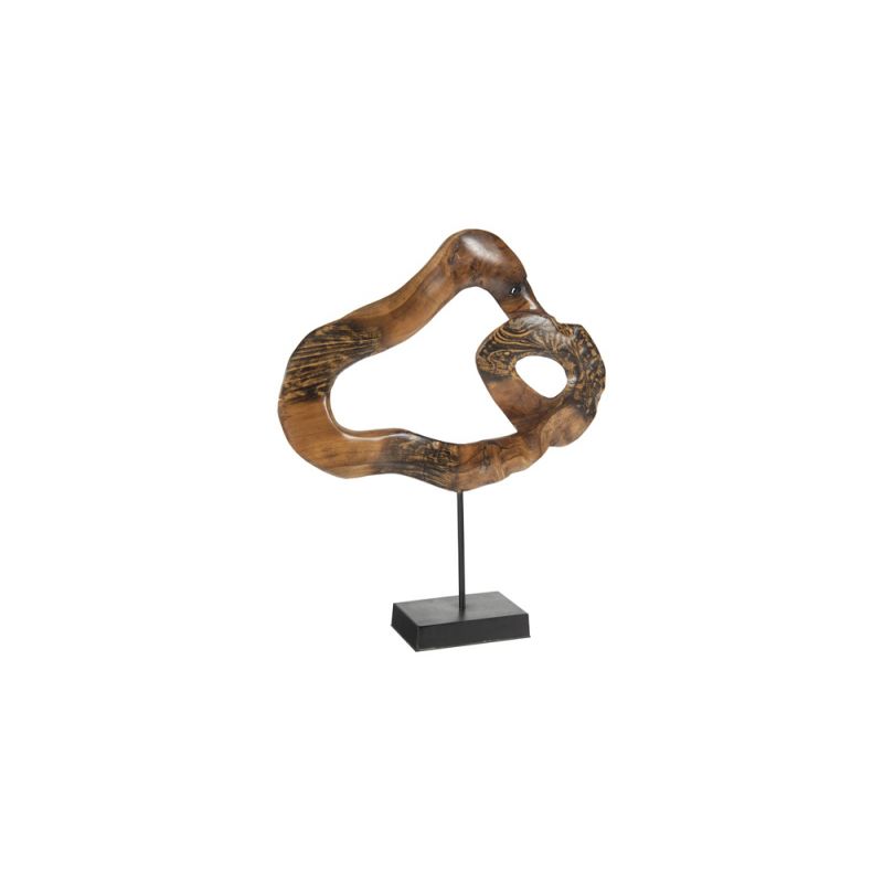 Phillips Collection - Carved Teak Swirl on Stand - ID102123