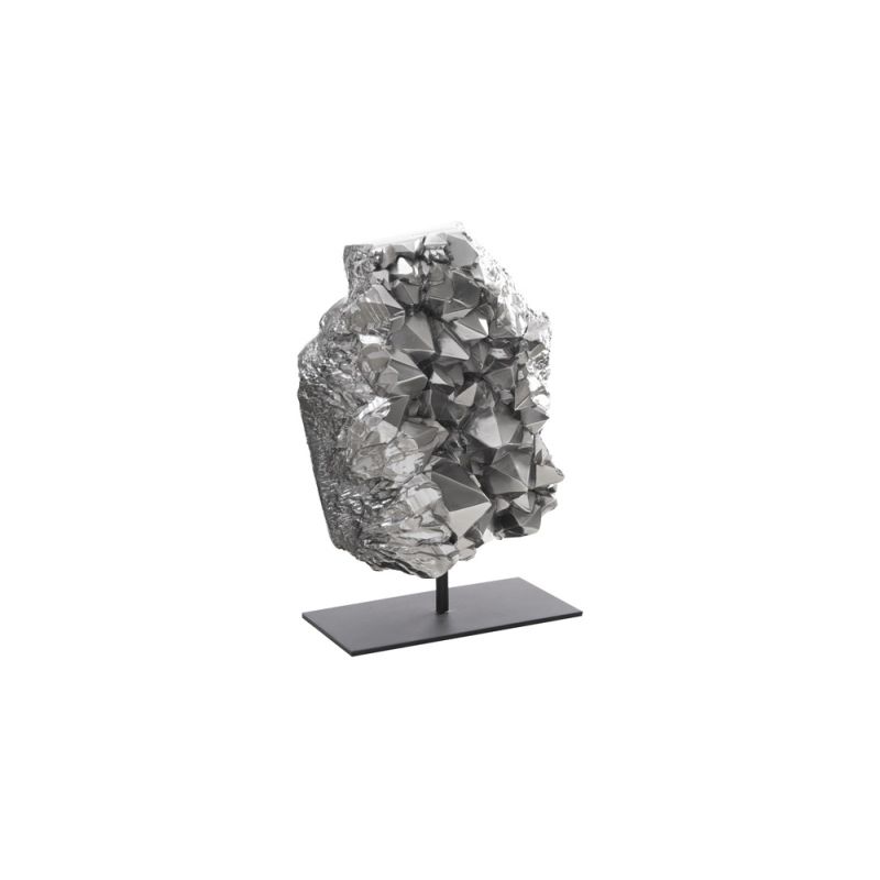Phillips Collection - Cast Crystal on Stand, Liquid Silver, LG - PH103570