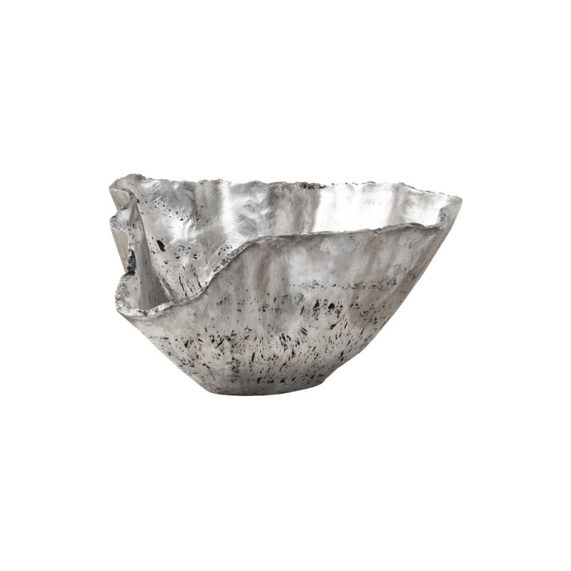 Phillips Collection - Cast Onyx Bowl, Silver Leaf, Large - PH103573