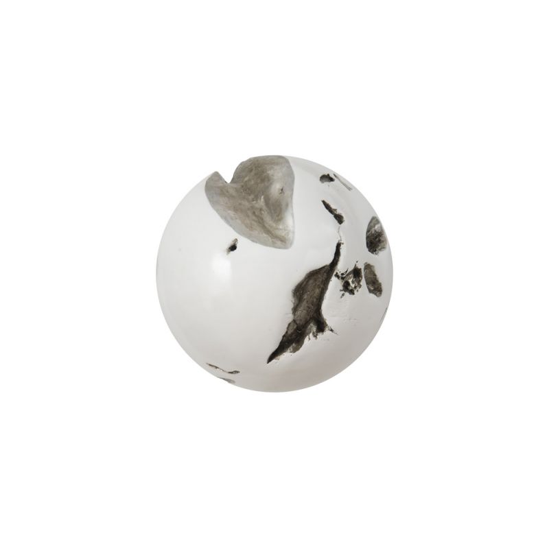 Phillips Collection - Cast Root Wall Ball, Resin, White, MD - PH65328