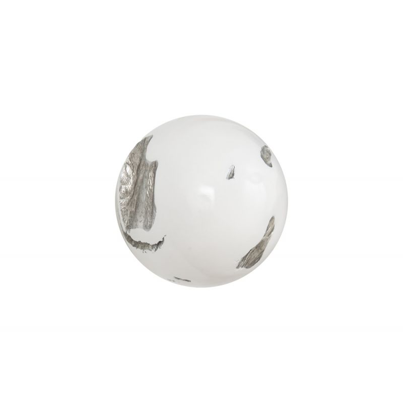 Phillips Collection - Cast Root Wall Ball, Resin, White, SM - PH65327