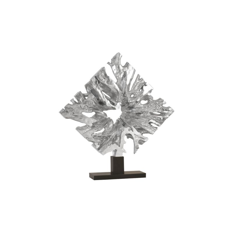 Phillips Collection - Cast Teak Root Sculpture on Base, Silver - PH94518