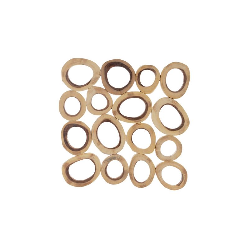 Phillips Collection - Chuleta Rings Wall Art, Chamcha Wood, Square, LG - TH72024