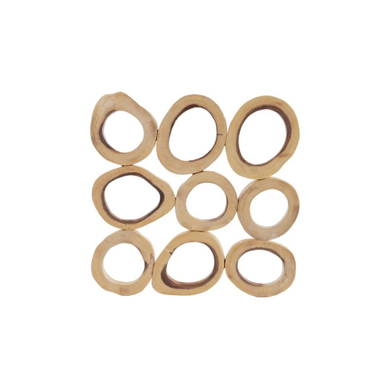 Phillips Collection - Chuleta Rings Wall Art, Chamcha Wood, Square, SM - TH72025