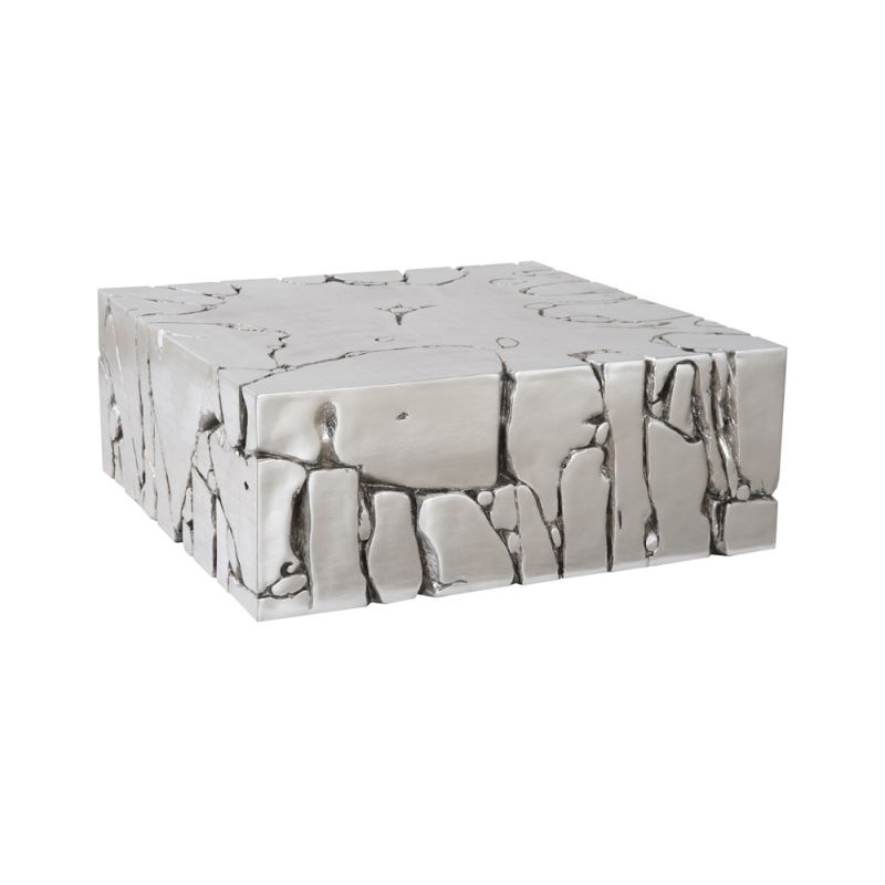 Phillips Collection - Chunk Square Silver Coffee Table - PH104344