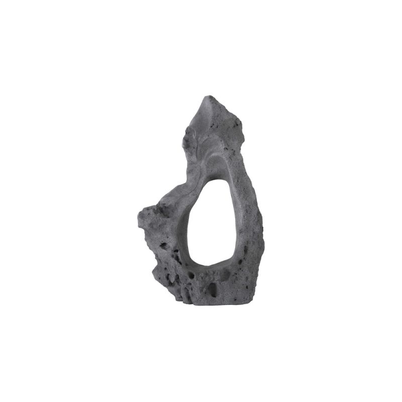 Phillips Collection - Colossal Cast Stone Sculpture, Single Hole, Charcoal Stone - PH104348