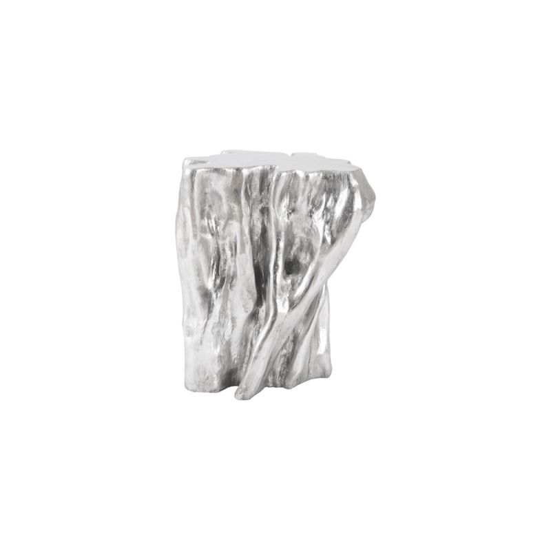 Phillips Collection - Copse Stool, Silver Leaf, Small - PH79091