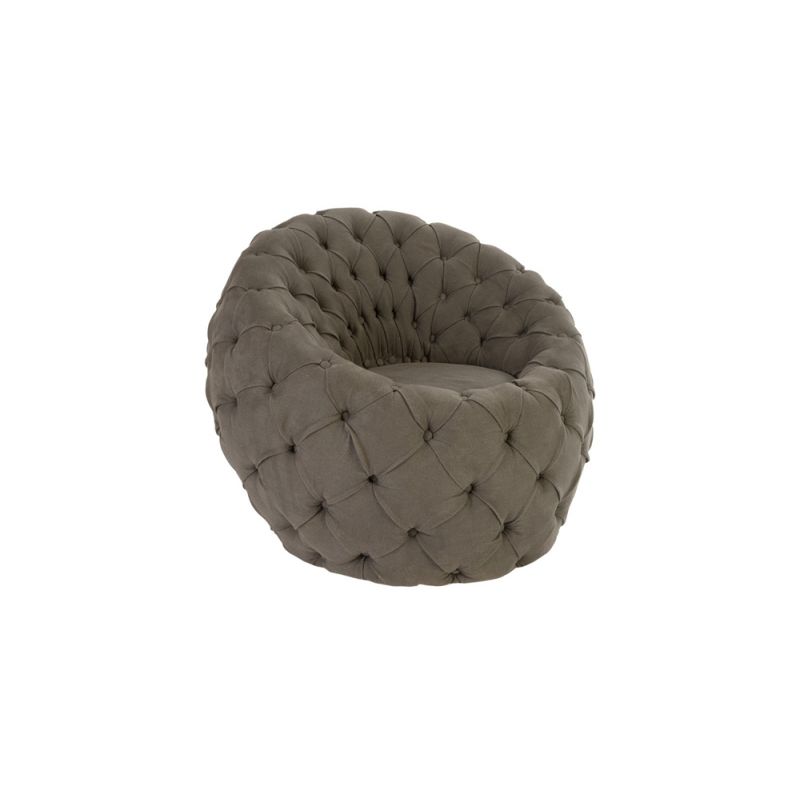 Phillips Collection - Egg Chair, Ramie Gray - PH79077