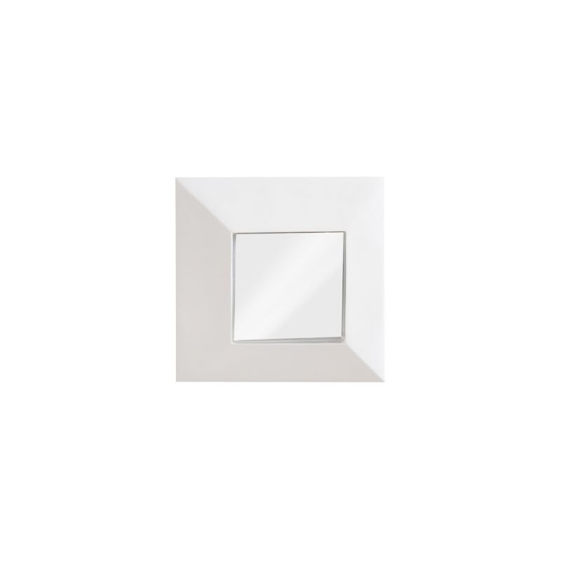 Phillips Collection - Facet Mirror, Gel Coat White - PH104352