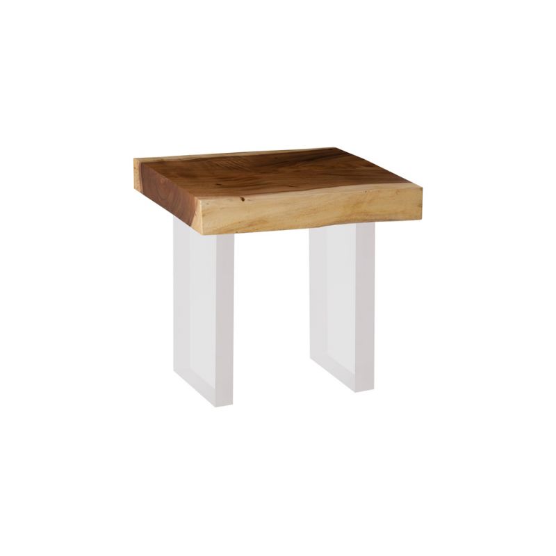 Phillips Collection - Floating Side Table, Natural, Acrylic Legs - TH100571