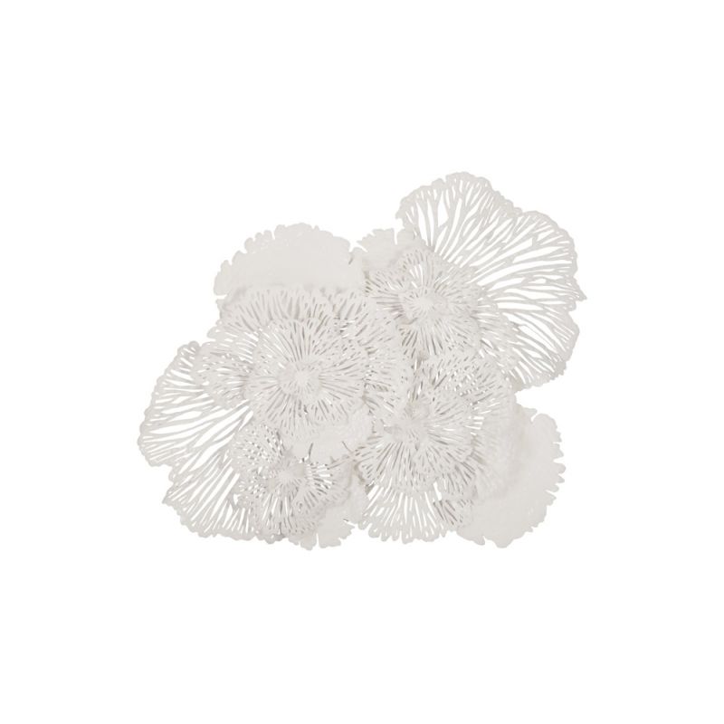 Phillips Collection - Flower Wall Art, Large, White, Metal - TH80000