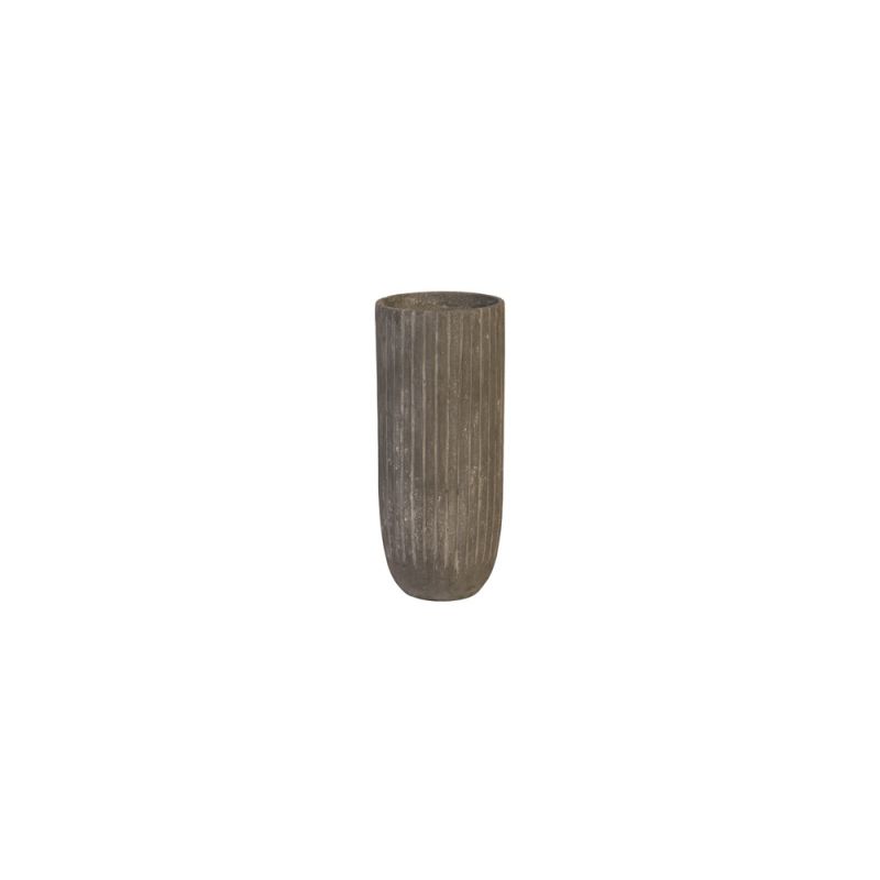 Phillips Collection - Fluted Planter, Medium, Gray - PH97032