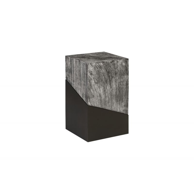 Phillips Collection - Geometry Side Table, Gray Stone - TH97559