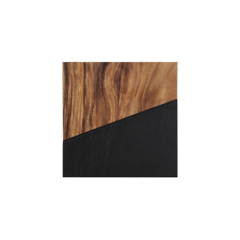 Phillips Collection - Geometry Wood Wall Tiles, Chamcha Wood, Natural, Black - TH99989