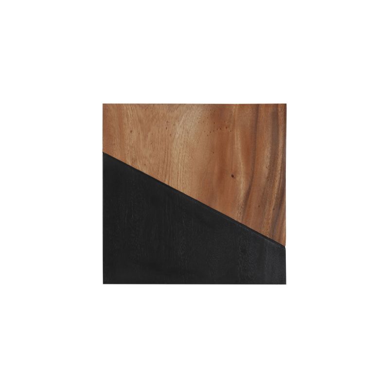 Phillips Collection - Geometry Wood Wall Tiles, Chamcha Wood, Natural, Black - TH99990