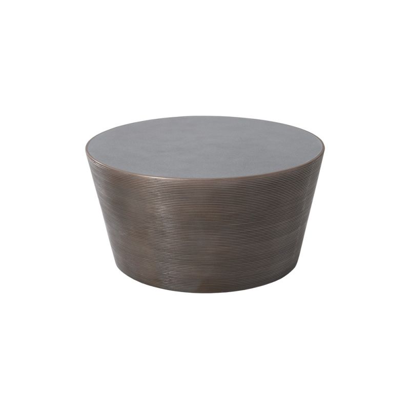 Phillips Collection - Kono Coffee Table, Bronze Finish with Concrete Top - PH102335