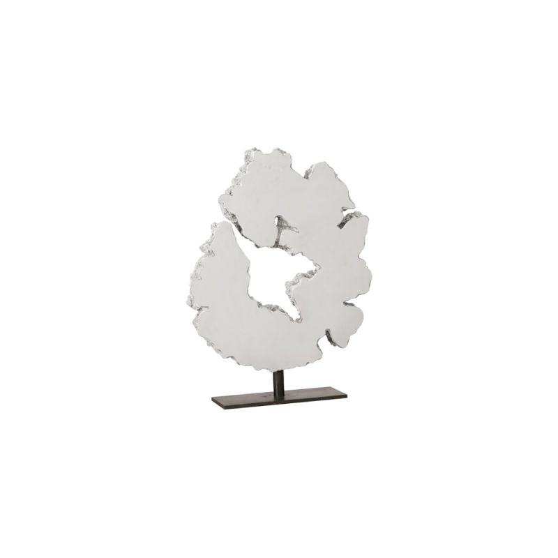 Phillips Collection - Lava Slice Sculpture on Stand, Resin, Stainless Steel - PH97069