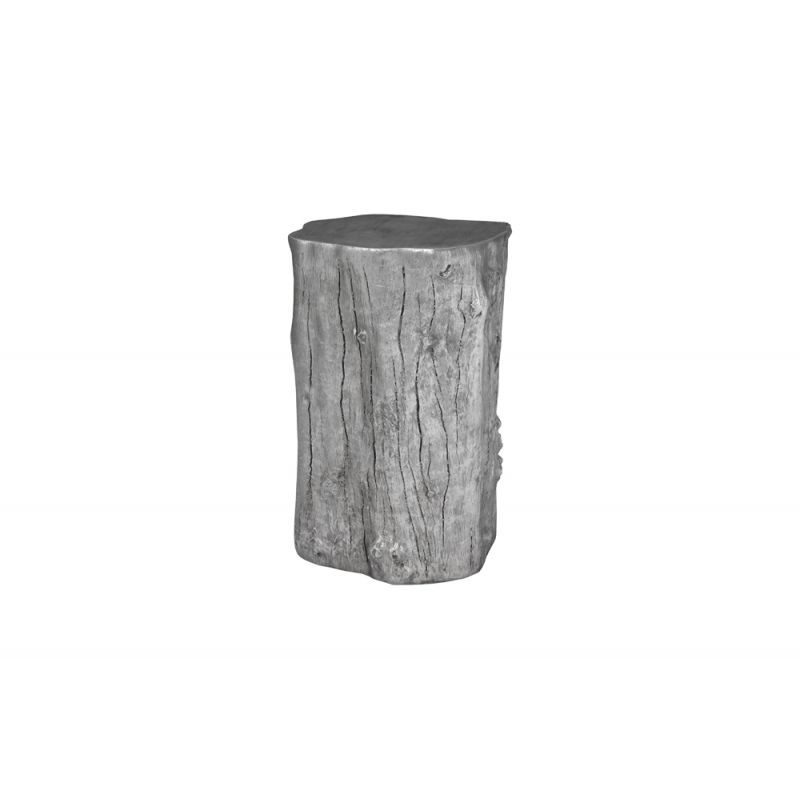 Phillips Collection - Log Pedestal, Silver Leaf - PH53167