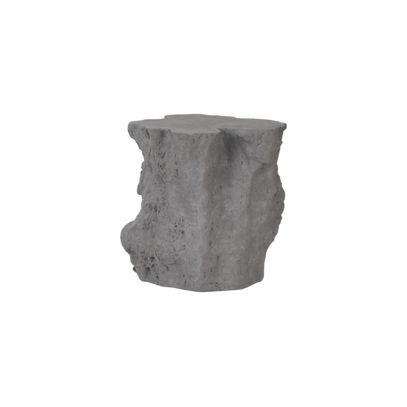 Phillips Collection - Log Side Table, Charcoal Stone - PH104193