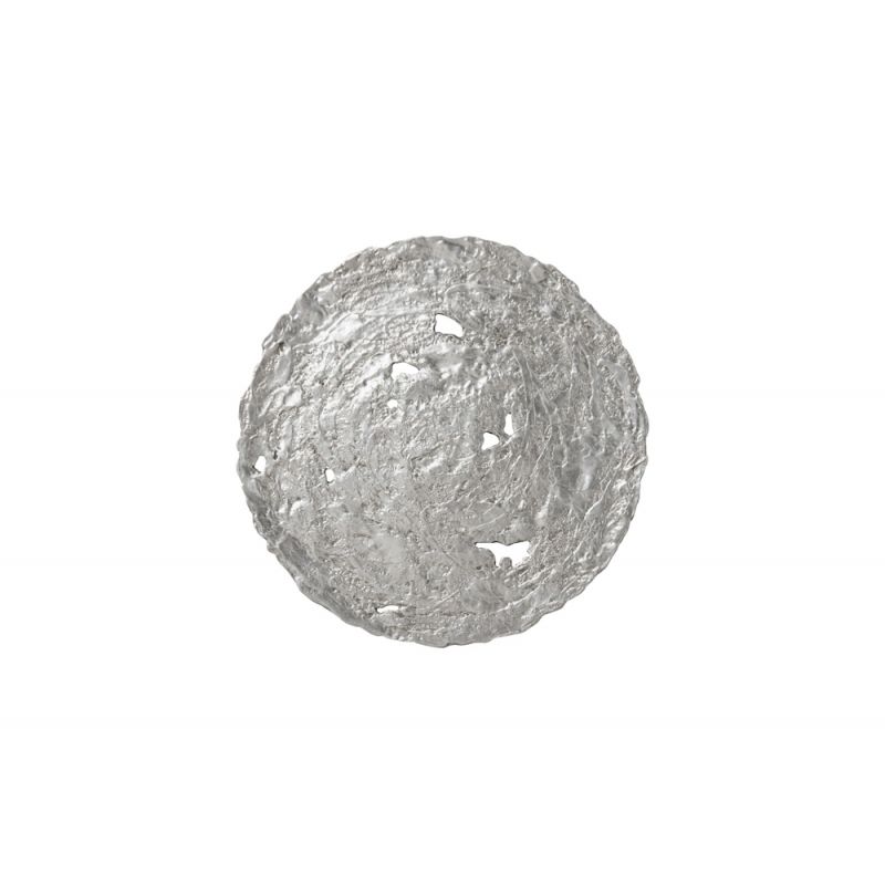 Phillips Collection - Molten Wall Disc, Medium, Silver Leaf - PH83139