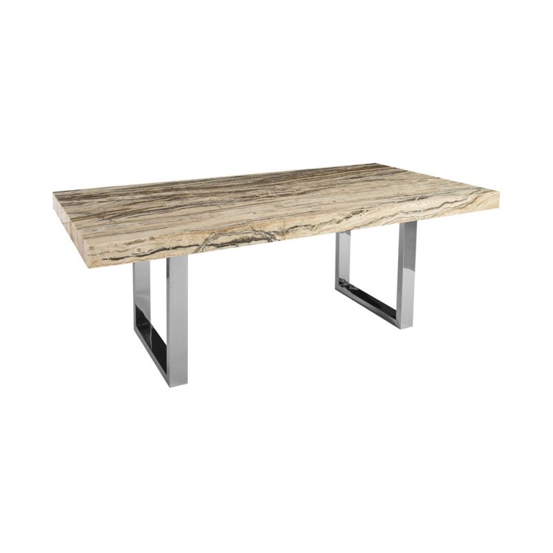 Phillips Collection - Onyx Dining Table, Stainless Steel Legs - CH84210