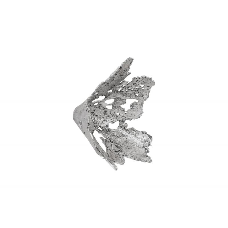 Phillips Collection - Perforated Splash Bowl Wall Art, Silver Leaf - PH104251