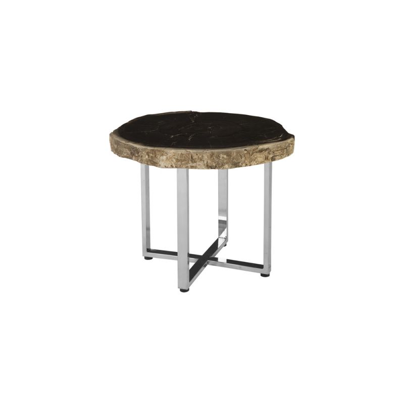 Phillips Collection - Petrified Wood Coffee Table, SS Legs, Assorted - ID85629