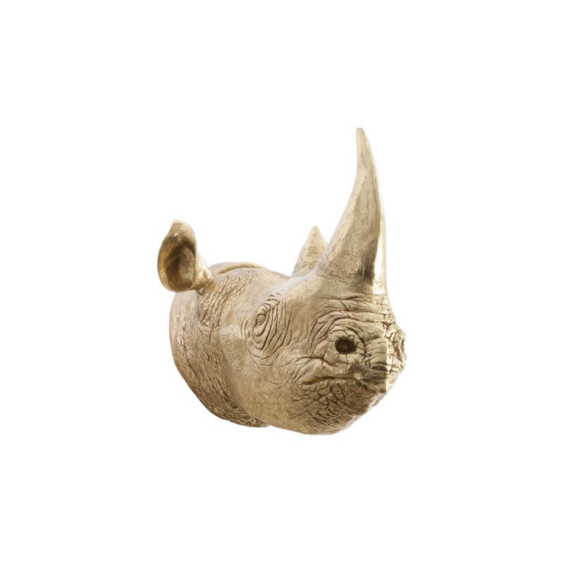 Phillips Collection - Rhino Wall Art, Resin, Gold Leaf - PH67514