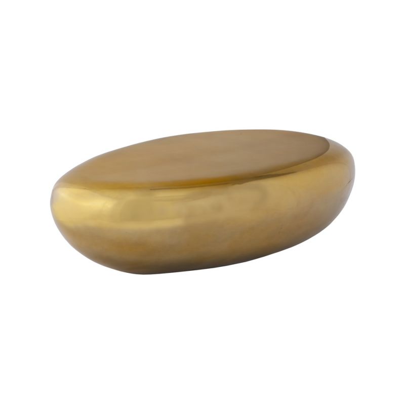 Phillips Collection - River Stone Coffee Table, Liquid Gold, Large - PH67801