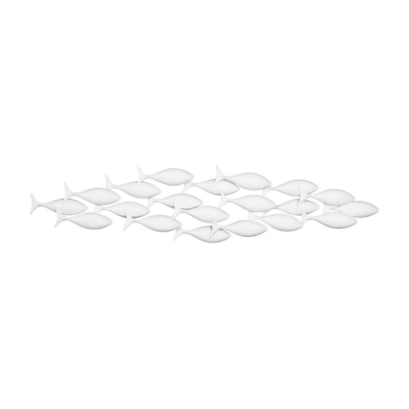 Phillips Collection - School of Fish Wall Art, Matte White - PH110577