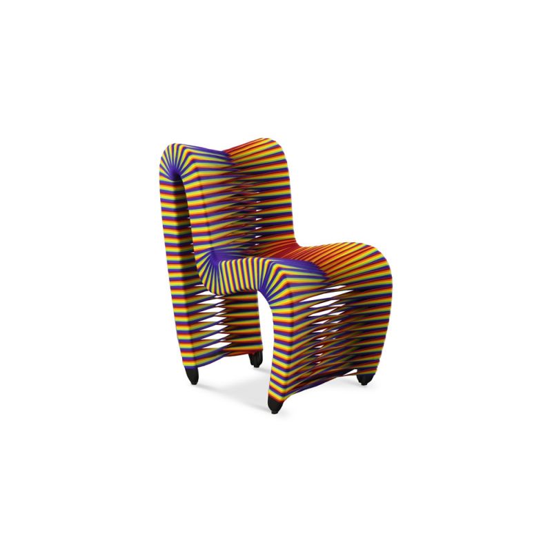 Phillips Collection - Seat Belt Dining Chair, Rainbow/Pride - B2061RP