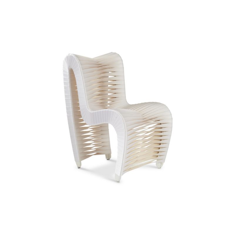 Phillips Collection - Seat Belt Dining Chair, White/Off-White - B2061WZ